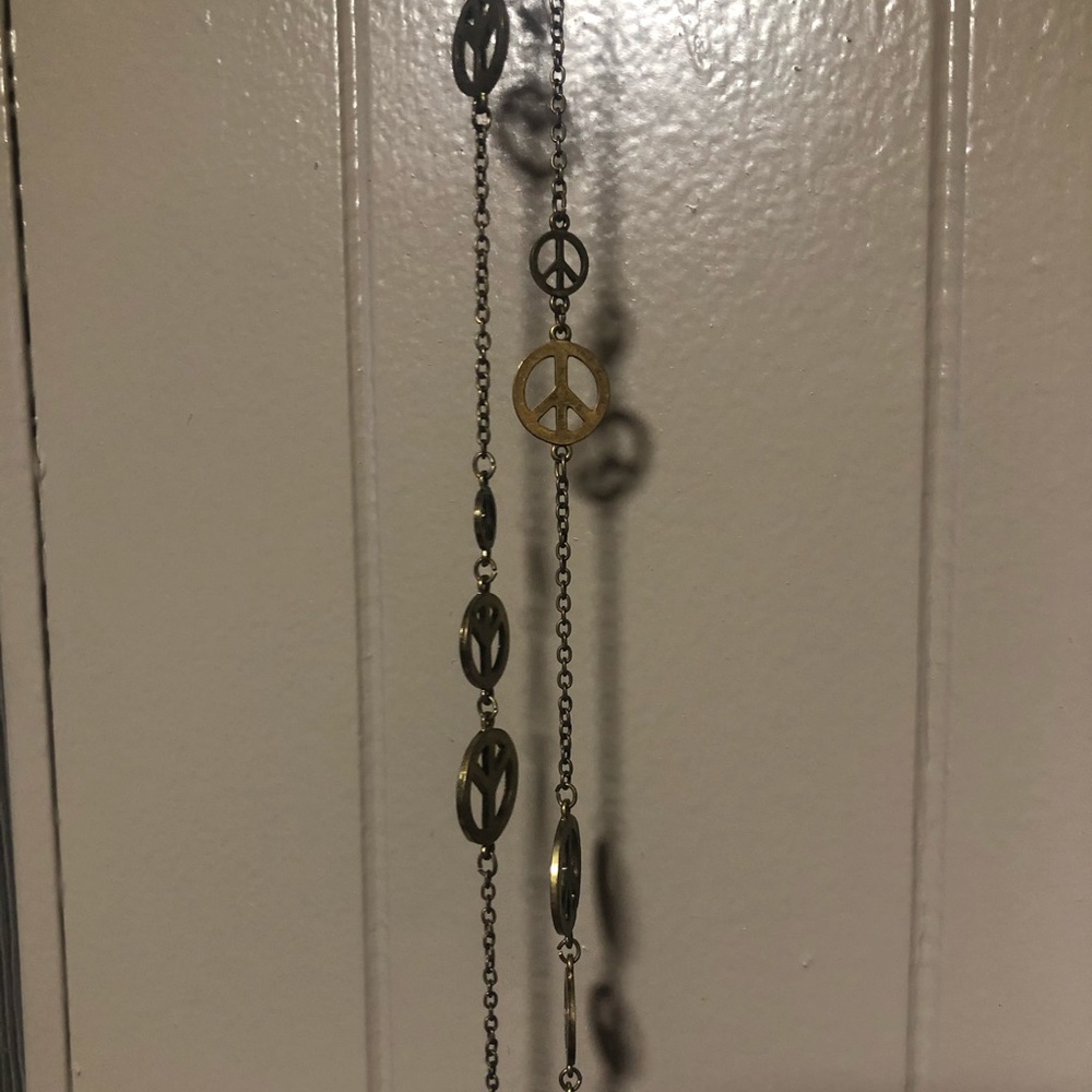 Lucky Brand Peace Necklace